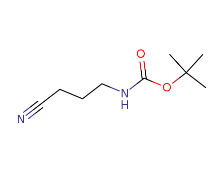 Molecular Structure of 91419-50-0 (Carbamic acid, (3-cyanopropyl)-, 1,1-dimethylethyl ester (9CI))