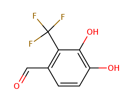 Benzaldehyde, 3,4-dihydroxy-2-(trifluoromethyl)- (9CI)