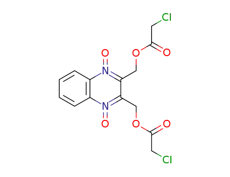 2,3-bis{[(chloroacetyl)oxy]methyl}-1-oxoquinoxalin-1-ium-4(1H)-olate