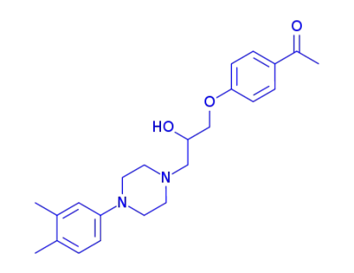 1-(4-アセチルフェノキシ)-3-[4-(3,4-ジメチルフェニル)-1-ピペラジニル]-2-プロパノール