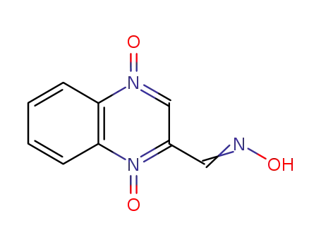 Molecular Structure of 6804-21-3 (2-Formylquinoxaline-1,4-dioxide oxime)