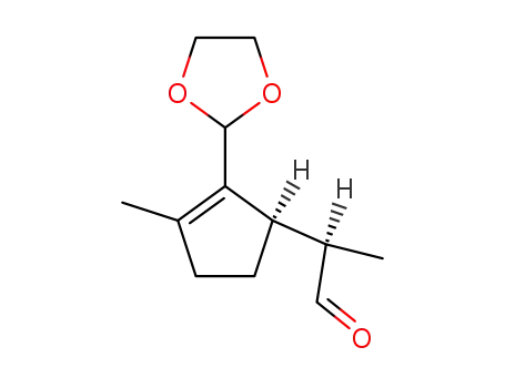 (R)-2-((R)-2-[1,3]Dioxolan-2-yl-3-methyl-cyclopent-2-enyl)-propionaldehyde