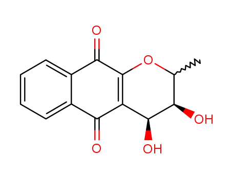 Molecular Structure of 63813-74-1 (3,4-dihydroxy-2-methyl-3,4-dihydro-2H-benzo[g]chromene-5,10-dione)