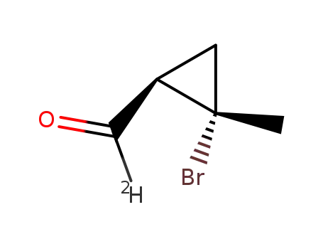 (1R,2S)-<α-(2)H>-2-bromo-2-methylcyclopropanecarboxaldehyde