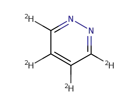 Molecular Structure of 6830-40-6 (PYRIDAZINE-D4)