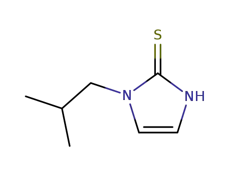 Molecular Structure of 63905-45-3 (1-Isobutyl-1H-imidazole-2-thiol)