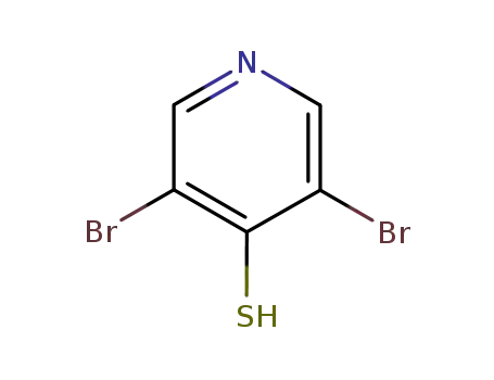 Molecular Structure of 63905-95-3 (3,5-Dibromo-4-pyridinethiol)