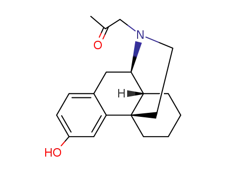 Molecular Structure of 63867-92-5 ((-)-17-Acetonylmorphinan-3-ol)