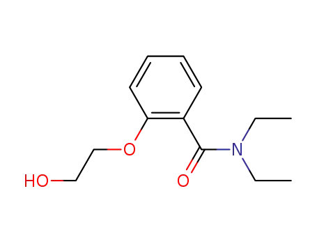 Molecular Structure of 63886-92-0 (N,N-DIETHYL-2-(2'-HYDROXYETHOXY)BENZAMIDE)