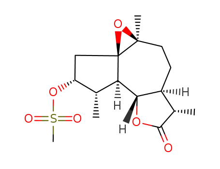 (11S)-1β,10β-epoxy-3α-(mesyloxy)-4βH-guaiano-13,6α-lactone