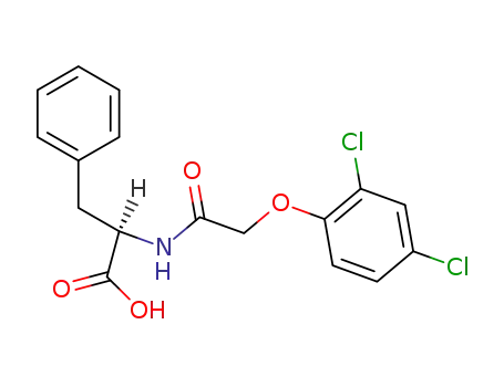 Molecular Structure of 63905-33-9 (N-[(2,4-dichlorophenoxy)acetyl]phenylalanine)