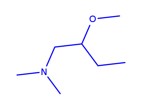 Molecular Structure of 639860-76-7 (1-Butanamine,2-methoxy-N,N-dimethyl-(9CI))