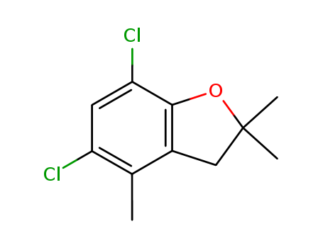 Benzofuran,5,7-dichloro-2,3-dihydro-2,2,4-trimethyl-