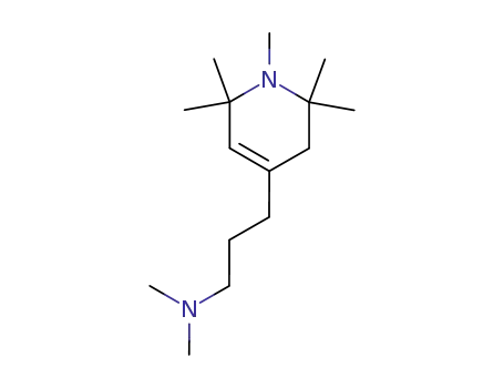 Molecular Structure of 63867-72-1 (1,2,3,6-Tetrahydro-4-[3-(dimethylamino)propyl]-1,2,2,6,6-pentamethylpyridine)