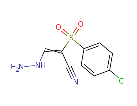 (E)-2-(4-CHLOROPHENYLSULFONYL)-3-HYDRAZINYLACRYLONITRILECAS
