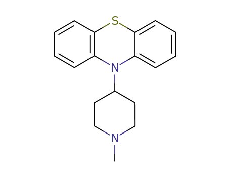 Molecular Structure of 63834-14-0 (10-(1-Methyl-4-piperidinyl)-10H-phenothiazine)