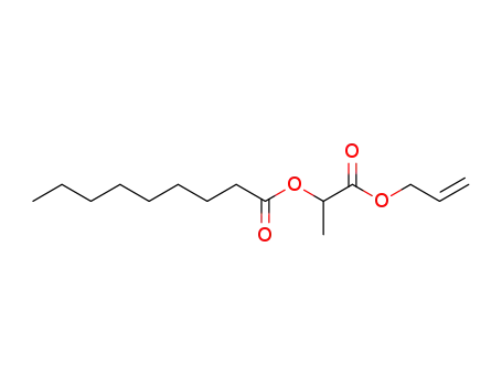 Molecular Structure of 63906-98-9 (2-O-Nonanoyllactic acid allyl ester)
