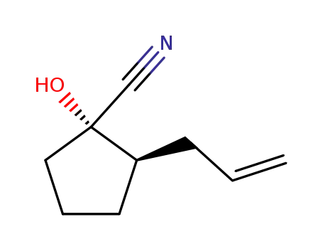 사이클로펜탄카보니트릴, 1-하이드록시-2-(2-프로페닐)-, (1S,2S)-(9CI)