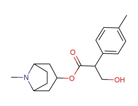 Molecular Structure of 63978-26-7 (α-(Hydroxymethyl)-4-methylbenzeneacetic acid 8-methyl-8-azabicyclo[3.2.1]octan-3-yl ester)