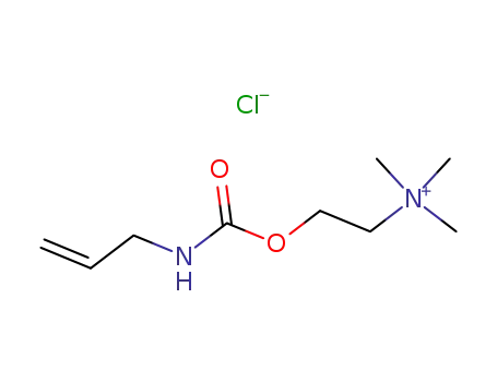 Molecular Structure of 63981-50-0 (N,N,N-trimethyl-2-[(prop-2-en-1-ylcarbamoyl)oxy]ethanaminium chloride)