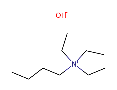 Molecular Structure of 63957-40-4 (N,N,N-triethylbutan-1-aminium hydroxide)