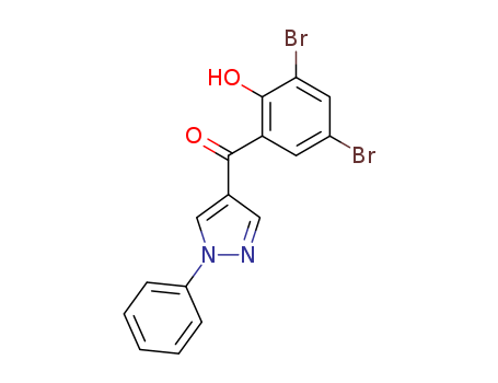 4-(3,5-DIBROMO-2-HYDROXYBENZOYL)-1-PHENYLPYRAZOLE