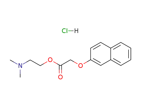 Molecular Structure of 63906-43-4 (N,N-dimethyl-2-{[(naphthalen-2-yloxy)acetyl]oxy}ethanaminium chloride)