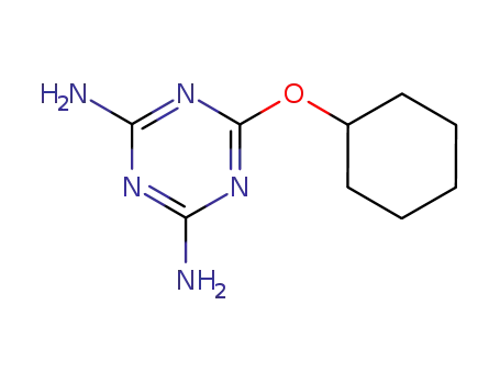 Molecular Structure of 63979-36-2 (2-Cyclohexyloxy-4,6-diamino-1,3,5-triazine)
