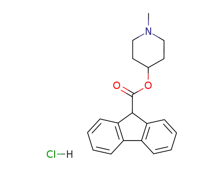 1-Methylpiperidin-4-yl 9H-fluorene-9-carboxylate--hydrogen chloride (1/1)