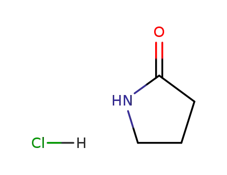 Molecular Structure of 63886-26-0 (pyrrolidin-2-one hydrochloride)