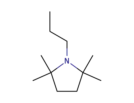 Molecular Structure of 63886-59-9 (1-Propyl-2,2,5,5-tetramethylpyrrolidine)