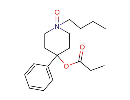 Molecular Structure of 63916-32-5 (1-Butyl-4-phenylpiperidin-4-ol 1-oxidepropionate)
