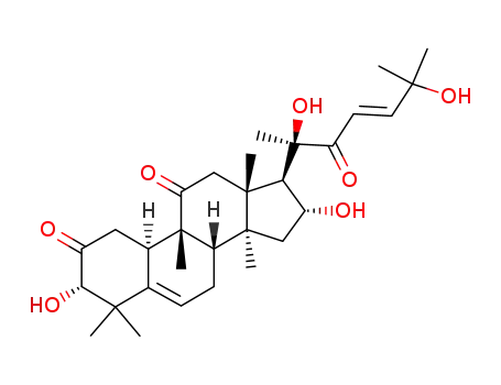 Molecular Structure of 68422-20-8 ((9β,10α,23E)-3α,16α,20,25-Tetrahydroxy-9-methyl-19-norlanosta-5,23-diene-2,11,22-trione)