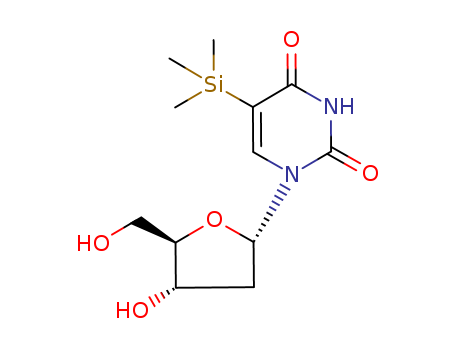1-(2-Deoxy-α-D-erythro-pentofuranosyl)-5-(trimethylsilyl)-2,4(1H,3H)-pyrimidinedione