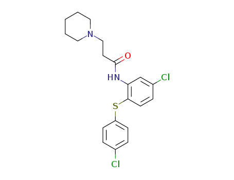 N-[5-クロロ-2-[(4-クロロフェニル)チオ]フェニル]-1-ピペリジンプロピオンアミド