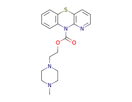 Molecular Structure of 63885-81-4 (10H-Pyrido[3,2-b][1,4]benzothiazine-10-carboxylic acid 2-(4-methylpiperazino)ethyl ester)