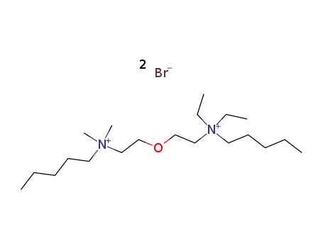 Molecular Structure of 63957-55-1 (N-(2-{2-[diethyl(pentyl)ammonio]ethoxy}ethyl)-N,N-dimethylpentan-1-aminium dibromide)