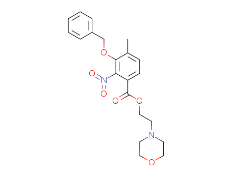 Benzoic acid,4-methyl-2-nitro-3-(phenylmethoxy)-, 2-(4-morpholinyl)ethyl ester cas  63879-24-3