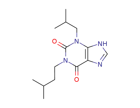 Molecular Structure of 63908-26-9 (1-isoamyl-3-isobutylxanthine)