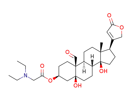 Molecular Structure of 63979-66-8 (Strophanthidin 3-[(diethylamino)acetate])