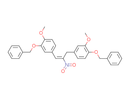 Benzene,1-methoxy-4-[3-[3-methoxy-4-(phenylmethoxy)phenyl]-2-nitro-1-propenyl]-2-(phenylmethoxy)-, (E)- (9CI) cas  63909-35-3