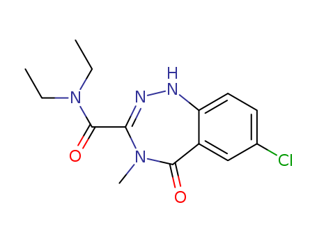 1H-1,2,4-Benzotriazepine-3-carboxamide,7-chloro-N,N-diethyl-4,5-dihydro-4-methyl-5-oxo- cas  63931-86-2