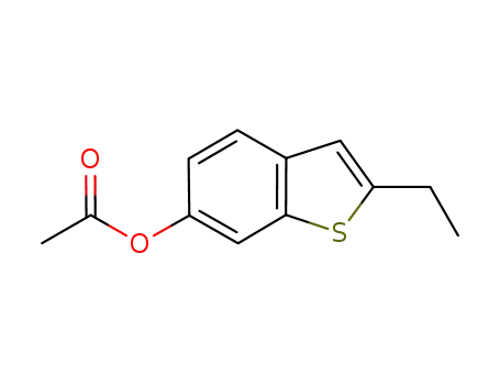 Molecular Structure of 638219-85-9 (Benzo[b]thiophene-6-ol, 2-ethyl-, acetate (9CI))