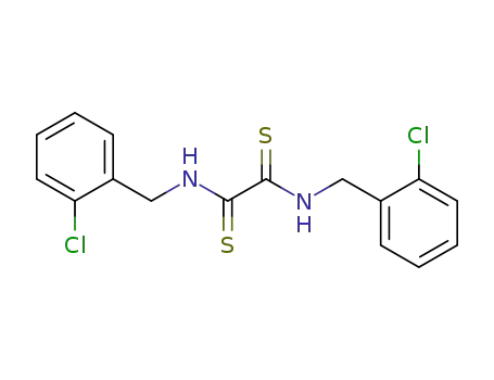 Molecular Structure of 63867-37-8 (N,N'-Bis(o-chlorobenzyl)ethanebisthioamide)