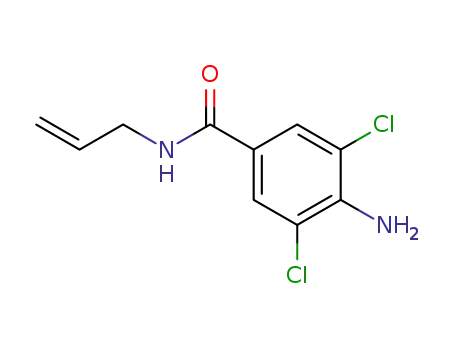 Molecular Structure of 63887-31-0 (4-Amino-3,5-dichloro-N-(2-propenyl)benzamide)