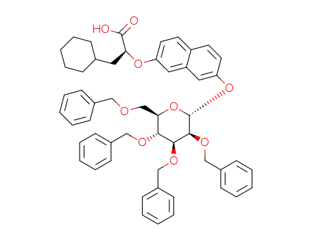 (2S)-3-cyclohexyl-2-[2-(2,3,4,6-tetra-O-benzyl-α-D-mannopyranosyloxy)naphthalen-7-yloxy]propionic acid