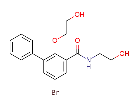 5-Bromo-2-(2-hydroxyethoxy)-N-(2-hydroxyethyl)-3-phenylbenzamide