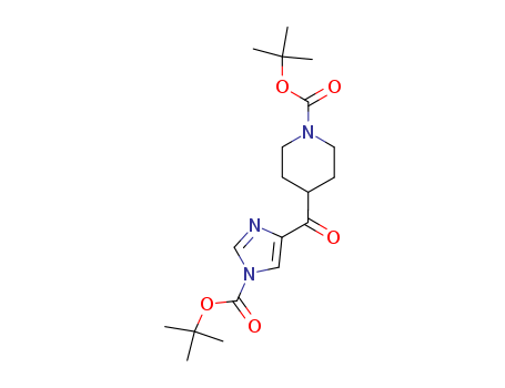 TERT-BUTYL 4-(1-(TERT-BUTOXYCARBONYL)-1H-IMIDAZOLE-4-CARBONYL)PIPERIDINE-1-CARBOXYLATE