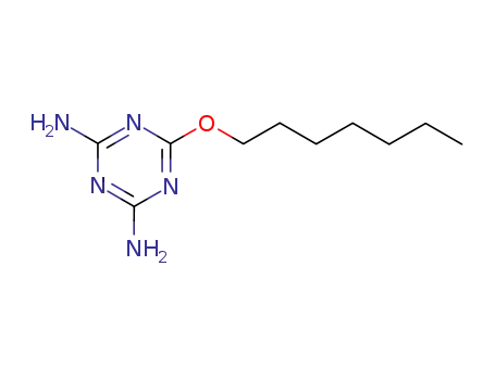 Molecular Structure of 63979-38-4 (6-(Heptyloxy)-1,3,5-triazine-2,4-diamine)