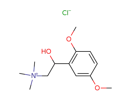 2-(2,5-dimethoxyphenyl)-2-hydroxy-N,N,N-trimethylethanaminium chloride